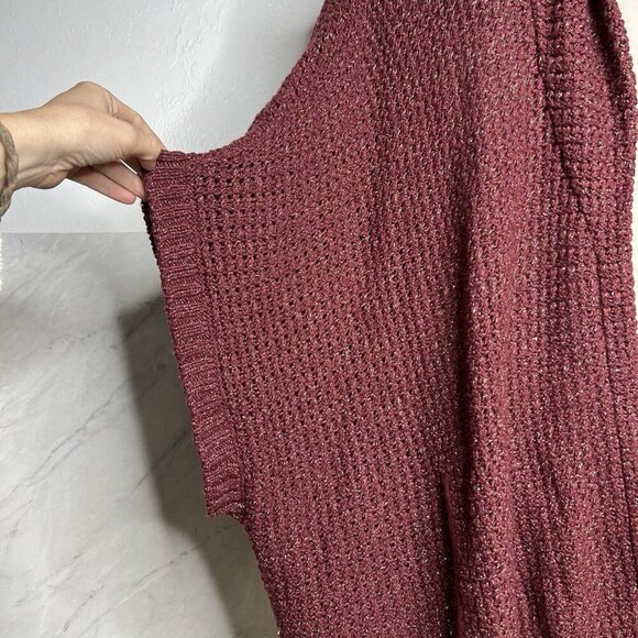 Seven7 Melissa McCarthy Cardigan 4X Womens Knit Open Front Short Sleeves Boho - Picture 8 of 11